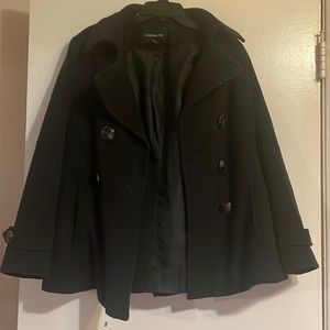 London Fog Black Short Wool Jacket